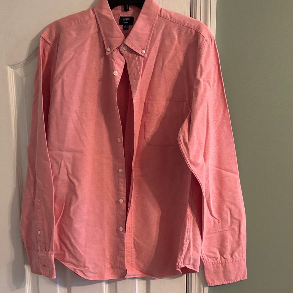 J. Crew Men's Pink Casual Button-Down Shirt
